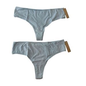 NWT‎ Skims Thong Women's 3X Stretch Sky  Plus sz (Bundle Of 2)